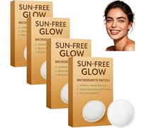 Sun-Free Glow Micro Needle Patch,Self Tanning Patches, Tans Without Sun, Natural Ingredients, Enhancing Natural Skin Tone for All Skin Type (4 unidades)
