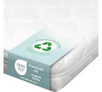 Sun Garden Colchón para bebé, colchón Infantil de 60x120 cm con Borde de Seguridad, Certificado Oeko-Tex 100, colchón para Cuna, Cama Infantil o Cuna de Viaje, Funda Lavable hasta 60°C.