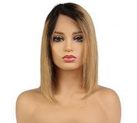 Sun Goddess Color Frontal Encaje Pelucas Pre Desplumados Remy Recta Cabello Cabello Humano Brasileño Pelucas,A,10Pulgadas