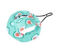 Sun Hat Cute Avocado Print Pet Sun Visor with Ear Hole Adjustable Present