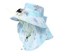 Sun Hat with Fan - USB & Solar Charging 3-Speed Cooling Headgear | Hiking Hat with Built-in Fan | for Fishing Hiking Beach Summer Camping Vacation Travel Commuting Business Trip Walking Use