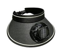 Sun Hat with Fan,Wide Brim Cooling UV Protection - Beach Hat with Solar Fans,for Outdoor Fishing Camping Cycling Travel Beach Pool Picnic Summer Vacation Holiday