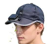 Sun Hat with Solar Fan - Wide Brim Digital Headwear | Outdoor Summer Sport Baseball Hat with Cooling Fan UV Protection Breathable Design, Solar Fans Hats for Women Men Beach Travel Running Camping