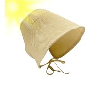 Sun Hats For Women - Capeto De La Vintage Plegable con Corbata, Algodón Y Ropa De Lino para Protección UV Damas De Cabeza De Cabeza De Verano De Verano De Al Aire Libre