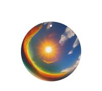 Sun High In The Sky - Ambientadores para coche, 6 unidades, forma redonda, para colgar, aromaterapia, ambientadores perfumados para dormitorio y baño