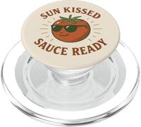 Sun Kissed Sauce Ready Funny Tomate Gafas de sol PopSockets PopGrip para MagSafe