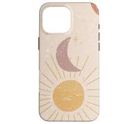 Sun & Moon - Luna Creciente Bohemia con Sol Carcasa para iPhone 16 Pro MAX