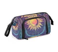 Sun Moon Tarot Fantasy - Estuche de gran capacidad con cremallera, ligero para adolescentes y viajes