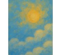 Sun & Moon Themed Composition Notebooks College Ruled 7.5x9.25" 120 Pages 60 Sheets Oil Painting Lined Journal for College