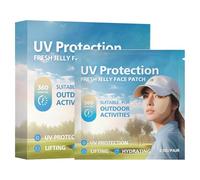 Sun Patch - UV Sun Stickers | Sunscreen Golf Patches | Eye Мask Patche, 5-Pairs Waterproof Sweatproof Under Eye Protection For Golf, Running, Exercise, Comfortable Cooling Skin