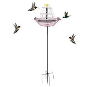 Sun Powered Water Pump, Garden Bird Bath Fountain, Hummingbird Basin Circulation System, 660g Outdoor Solar Spray Feature Design, Energy Saving Water Decor Tool, Patio Yard Fountain for Nature Lovers