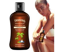 Sun Protección y bronceado Aceite Solar Spray | Aceite de bronceado para pieles prebronceadas y oscuras | Aceite bronceador nutritivo con refuerzo bronceado | Aceite resistente al agua 100 ml con