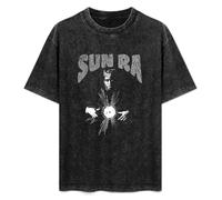 Sun Ra Portrait Men's T-Shirt Unisex Black Cotton Hip Hop Print tee Shirts M