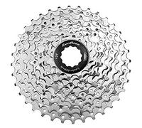 SUN RACE CSM98 9-Speed Cassette 11-36T. Nickel, Adultos Unisex, Negro, ESTANDAR