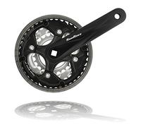 SUN RACE Juego de bielas FCM300 48-38-28T, Negro