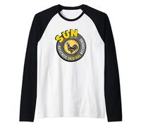 Sun Records Gallo original auténtico Camiseta Manga Raglan