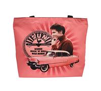 Sun Records Large Tote Bag, Elvis with Pink Car - Mid-South Products