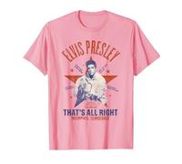 Sun Records X Elvis Presley Eso Está Bien Camiseta, Hombre, Rosado, XXL