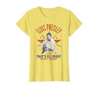 Sun Records X Elvis Presley Eso Está Bien Camiseta, Mujer, Limón, M