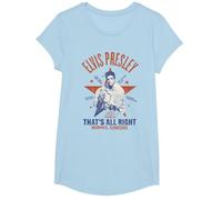 Sun Records X Elvis Presley Eso Está Bien Camiseta, Niñas, Azul Bebé, XS