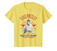 Sun Records X Elvis Presley Eso Está Bien Camiseta, Niños, Limón, 4 años