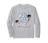 Sun Salt SAND Pastel Tie-Dye Palmera Beach Vibe Vacaciones Manga Larga
