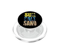Sun Salt Sand - Viaje Familiar a la Playa Palmeras Playa de Vacaciones PopSockets PopGrip para MagSafe