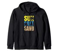 Sun Salt Sand - Viaje Familiar a la Playa Palmeras Playa de Vacaciones Sudadera con Capucha
