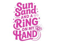 Sun Sand and a Ring on My Hand: Pink Bride-to-Be Beach Journal | Bachelorette Party Notebook for Women | Cute Wedding Gift for Future Mrs | 6x9 Lined Journal (100 Pages)