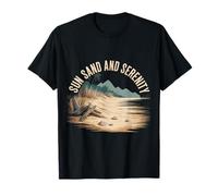 Sun Sand and Serenity Estética Playa Verano - Camiseta
