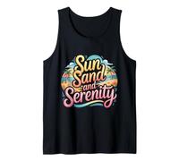Sun Sand and Serenity Estética Playa Verano |- Camiseta sin Mangas