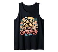Sun Sand and Serenity Estética Playa Verano |- Camiseta sin Mangas