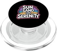 Sun Sand and Serenity Estética Playa Verano - PopSockets PopGrip para MagSafe