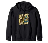 Sun Sand Cold Beer In My Hand |------ Sudadera con Capucha
