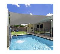 Sun Shade Sail 4x5m Waterproof Rectangle UV Block Grey Awning Canopy Sun Sail for Patio Outdoor Garden Deck Summer Balcony Park Carport, with Rope, Multi-Size