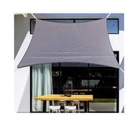 Sun Shade Sail Awning Rectangle for Outdoor Sun Protection Garden Patio Yard Party Waterproof Sunscreen Sun Shelters Awning Sun Sail Canopy 95% UV Block with Rope, Gray