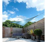 Sun Shade Sail Canopy Triangle awnings - Blue Canvas UV Protection, Waterproof Shade Sails Terrace Swimming Pool, Multi-Size
