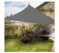 Sun Shade Sail Garden Terrace Patio Shade Sail Anti-UV Breathable Sunscreen Awning -Triangle, 4x4x4m, Gray