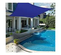 Sun Shade Sail Rectangle 10'X16', 98% UV Block Waterproof Shade Cloth, Wind-Proof Sunscreen Awning Canopy for Outdoor Garden Patio, Blue, Various Sizes