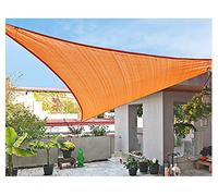Sun Shade Sail Triangle Orange Terrace Garden Shade Canvas, Sun Shade Awning, 90% UV Blocking, 4x4x4m