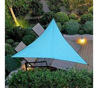 Sun Shade Sail Triangle Shade Cloth, Garden Plants Balcony Swimming Pool Waterproof tarp, carport Shade Sail, Blue