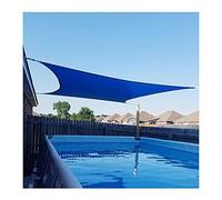 Sun Shade Sail Waterproof Awning Shade Cloth 98% UV Block Sunscreen Cover for Outdoor Garden Beach Camping Patio Pool Sun Canopy Tent Sun Shelter, Blue 2m, 3.0M, 4m, 5m