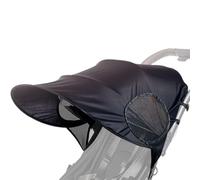 Sun Shade Stroller, Strollers Canopy Extender, 30,31 x 26,77 pulgadas, Quick Release Blocker, Coverage Protection, Transpirable Lightweight Fabric for Hot Day Baby Strolls, Black