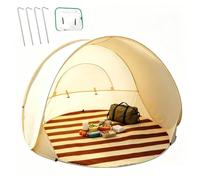 Sun Shade Tent - UV Protective | Automatic Beach Shelter with Net | 140x140x110cm, 1000g, Automatic Setup, Cooling Shade, Net, Storage Bag, 4 Ground Nails, Portable Outdoor Shelter