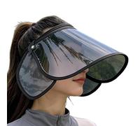 Sun Shield For Face - Adjustable Breathable Headwear, Full Face UV Protection Visor, Outdoor Riding Sun Hat | Anti-Fog Shield, Suns Protection For Rain Driving Softball Golf Bicycle Beach