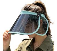 Sun Shield For Face - UV Protection Visor Hat, Full Face Sunshade Headwear, Tinted Anti-Glare Driving, Wide Brim Beach Sun Protector, High Definition Optical Shield | For Women
