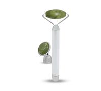 Sun & Sia Masseur Face Roller Electric Aventurina - Rodillo en aventurina 100% natural - Sistema de vibración integrado para una mayor eficiencia - Antienvejecimiento - Estimula la circulación