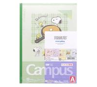 Sun-Star Stationery S2691590 Snoopy Campus Note Dots, A-Ruled, Snoopy Classic, paquete de 5