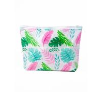 SUN & SURF Neceser Hojas Rosas Bolsa de Seguridad Playa Impermeable Anti-Arena. 25x18 cm. Pertenencias Seguras Sol y Agua. Piscina