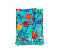 SUN & SURF Pareo con Rizo Estampado Lagartija Tendencia Moda 90X170CM Doble Textura - Toalla Resistente Playa Sol y Piscina